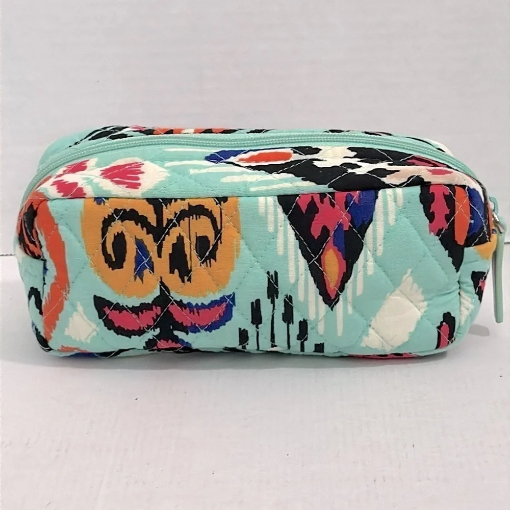 Vera Bradley Medium Cosmetic Bag Pueblo Cotton Pattern Travel - EUC